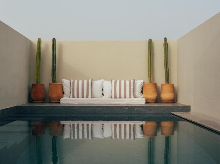 Swimming pool at Riad No.37 boutique guesthouse Marrakech, Morocco